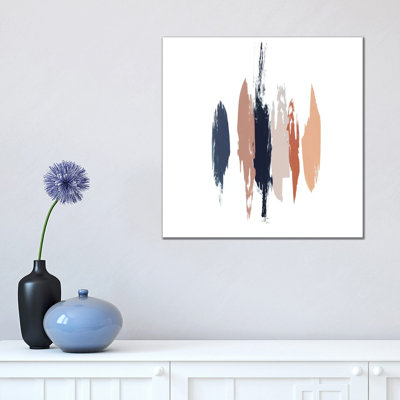Brushed II 1 Piece Wrapped Canvas Painting