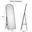 Miroir arqué pleine longueur 65 po x 22 po Miroir pleine grandeur à fixation au sol