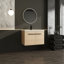 Meuble-lavabo de 30 pouces - chêne avec lavabo en résine, armoire 2 portes