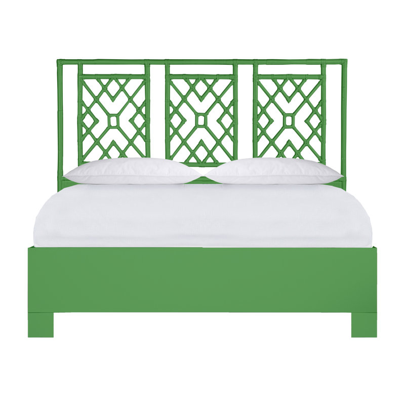 Ananias Standard Bed, King, Bright Green