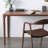 Nordic style classic solid wood desk chair