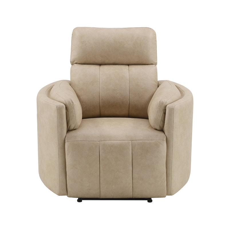 Fauteuil inclinable moderne en tissu beige