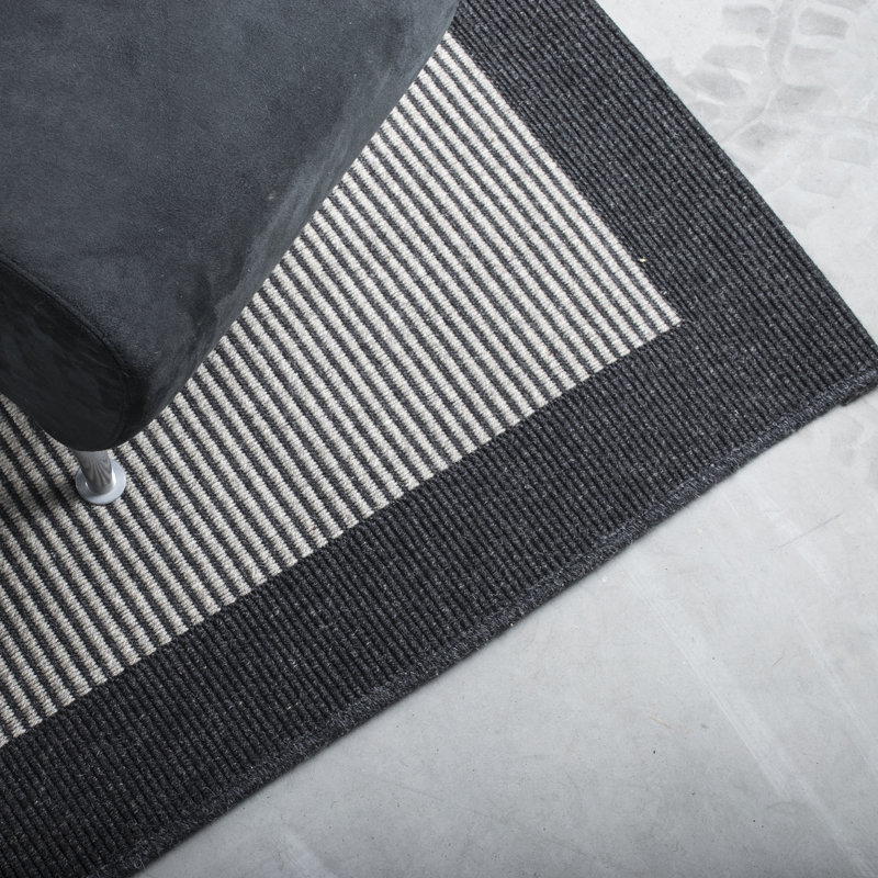Hailsham Striped Hand Woven Area Rug, Rectangle 80 x 150cm