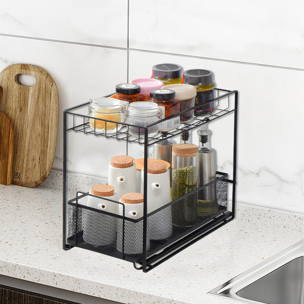 Prep & Savour Freestanding Stainless Steel Spice Rack | Wayfair