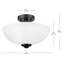 Plafonnier semi-encastré 2 lumières 12,99 po Malysia-73718549