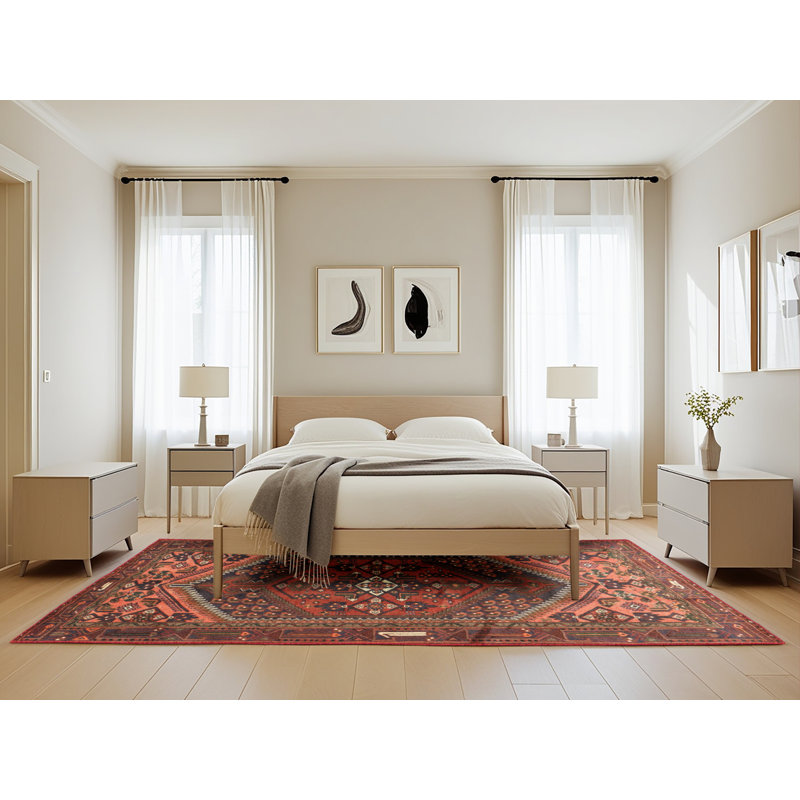 Tapis brun Southwestern, Rectangle 5 pi x 8 pi
