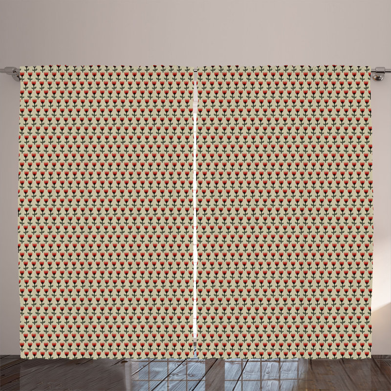 Semi Sheer Curtain Pair