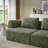 Chenille Fabric 3 Seater Compressed Sofa,No Assembly-1849387740