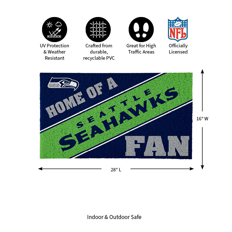Paillasson NFL Home of a Fan Team, Seahawks de Seattle