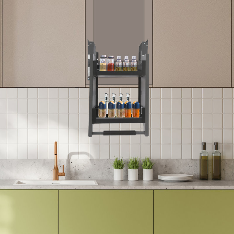 Pull-Down Cabinet Storage Organizer