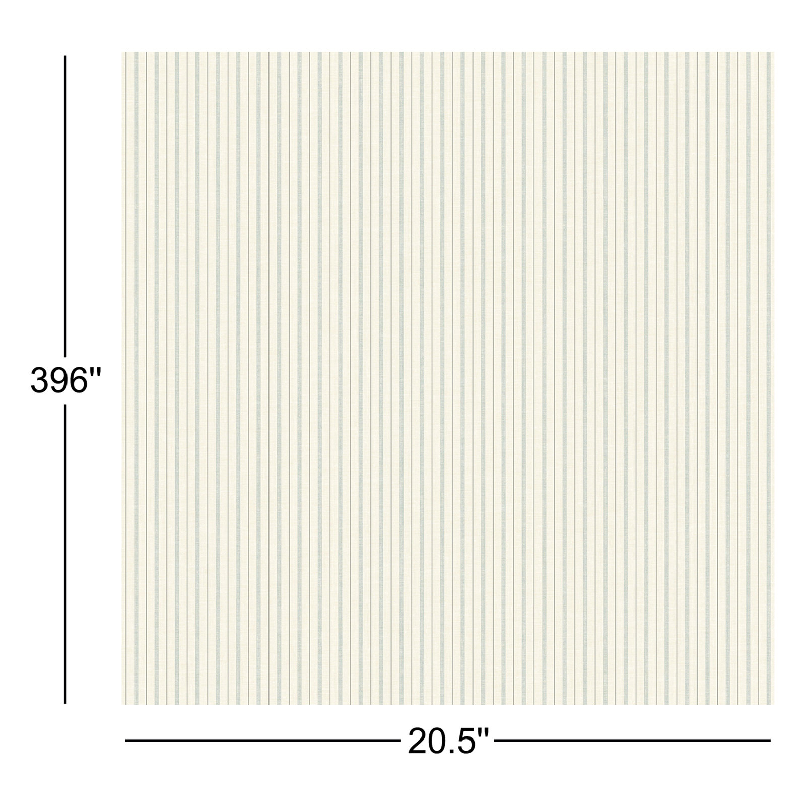 French Ticking Wallpaper, Light Blue