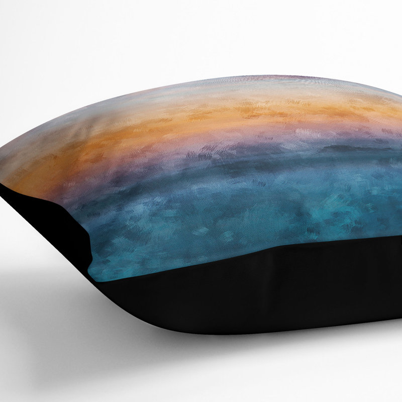 Square Throw Cushion, Black, 40cm H x 40cm W x 15cm D