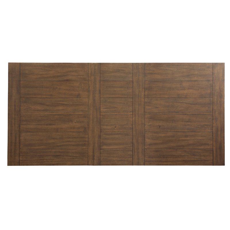 Kameah Extendable Solid Wood Base Dining Table, Toffee