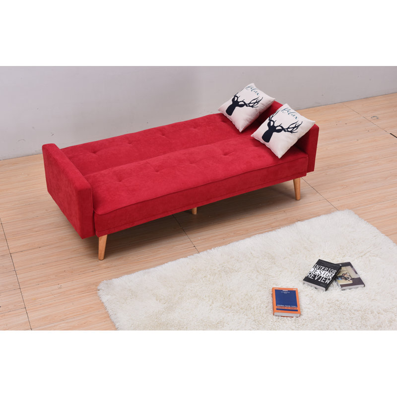 Canapé convertible Sindelar, Rouge