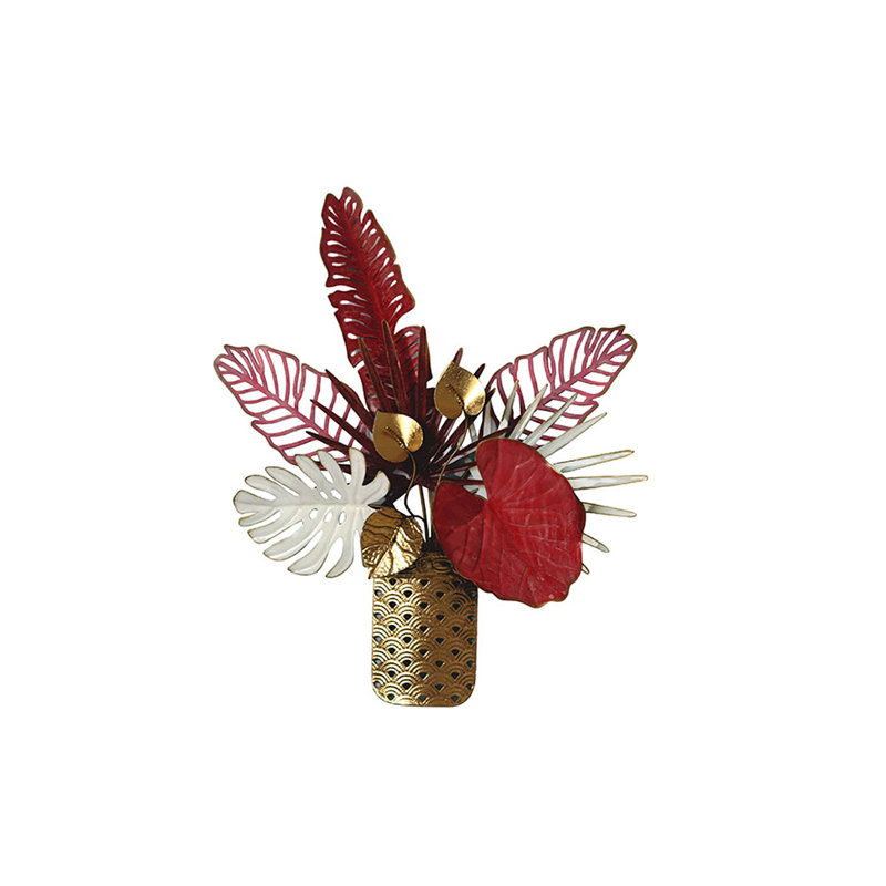 Handmade Coastal Plants & Flowers Wall Decor on Metal