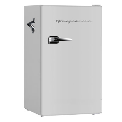 Frigidaire Pi. Réfrigérateur compact rétro avec compartiment refroidisseur, ouvre-bouteille latéral intégré