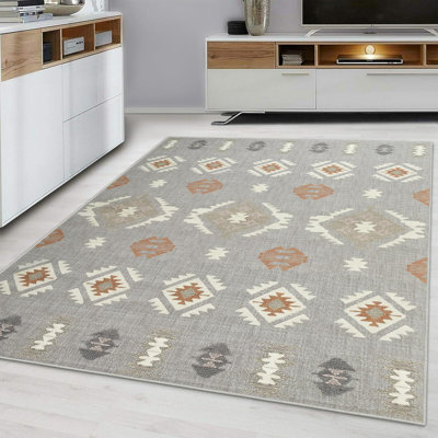 Oriental Machine Tufted Shag Area Rug