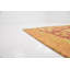 Tapis de la zone en laine beige/rouge 3 pi x 4 pi 10 po one-of-kind à la main noué la Elland