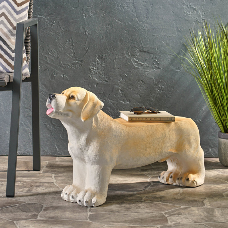 Banc pour chien de couleur brune - sans assemblage, pour améliorer l'entrée du patio