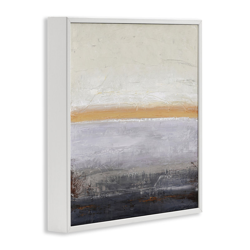 Giclée encadrée «Warm Peachy Horizon», design par Design Fabrikken, H 17 po x l 17 po