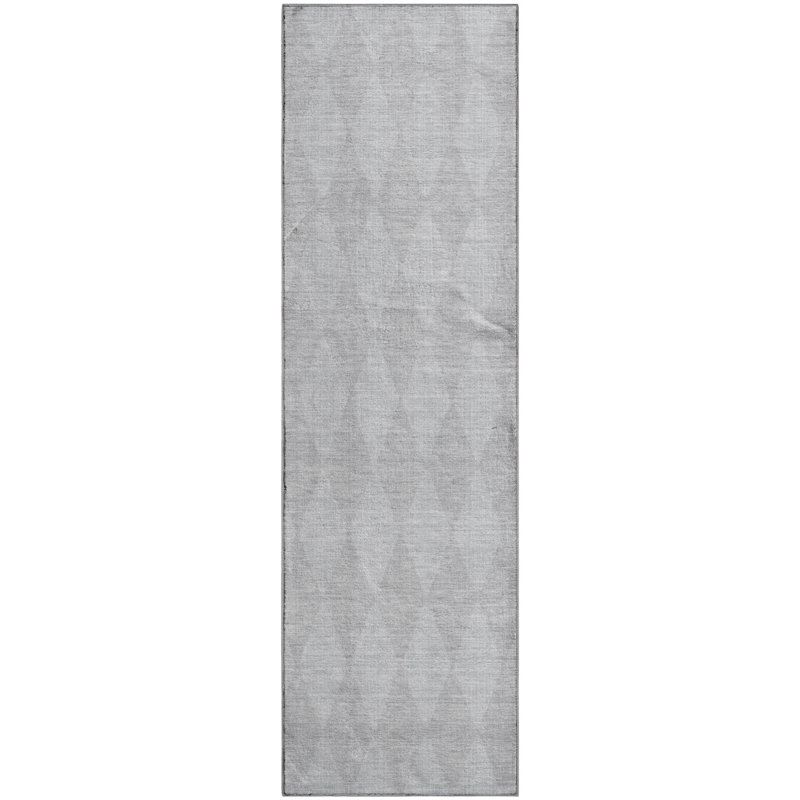 Tapis en étain de qualité supérieure lavable à la machine Cerrito AMF578, Tapis de couloir 2 pi 3 po x 7 pi 6 po