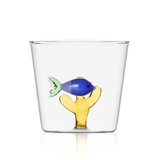 Marine Garden - Tumbler Blue Fish Amber Seaweed 11.5 Oz