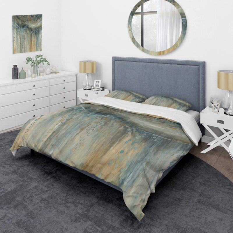 Ensemble de housse de couette en microfibre / polyester August Mist I Bedding