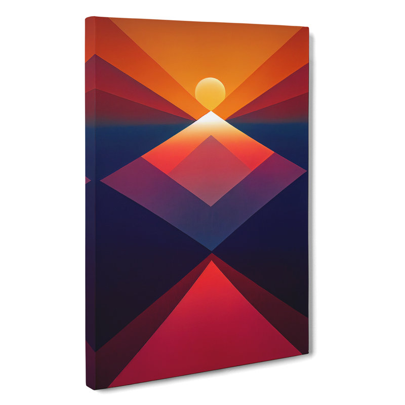 Elegant Abstract Sunset - Wrapped Canvas, 50cm H x 35cm W x 3cm D