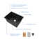 25'' L Undermount Single Bowl Quartz Composite Kitchen Sink