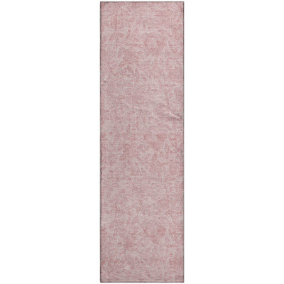 Premium Machine Washable Prisco Pink Rug