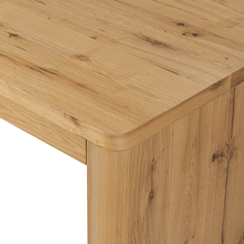 Novella Writing Desk-Natural Oak Veneer Thick Random