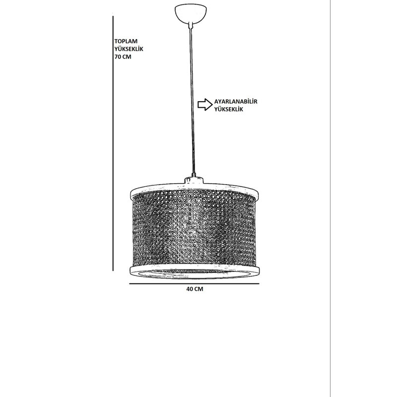 Chandle - Light Walnut Pendant