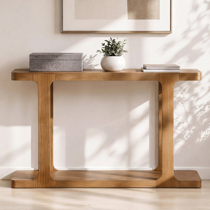 Console en bois avec tablette