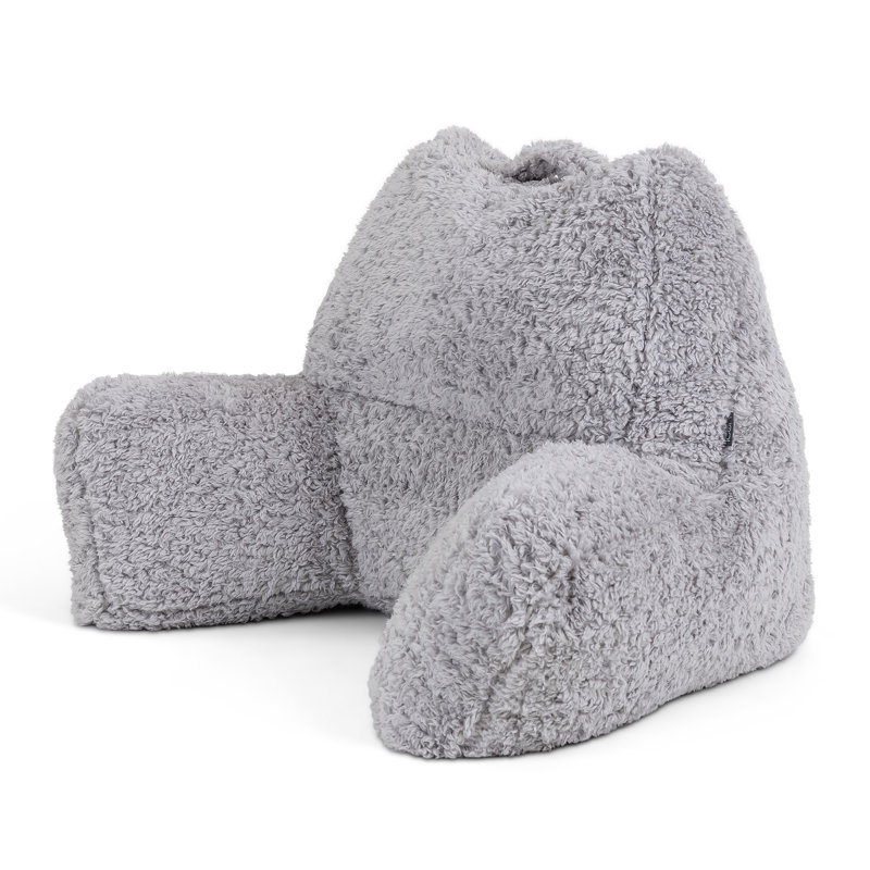 icon Teddy Fleece Support Pillow, Grey
