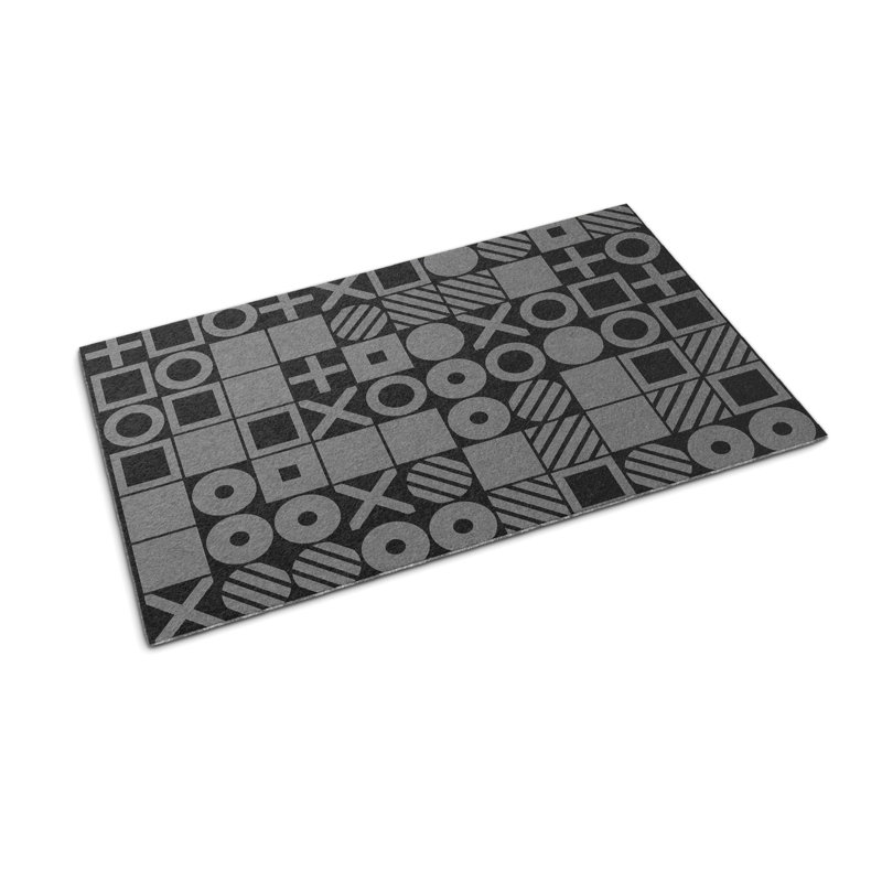 Non-Slip Geometric Outdoor Doormat