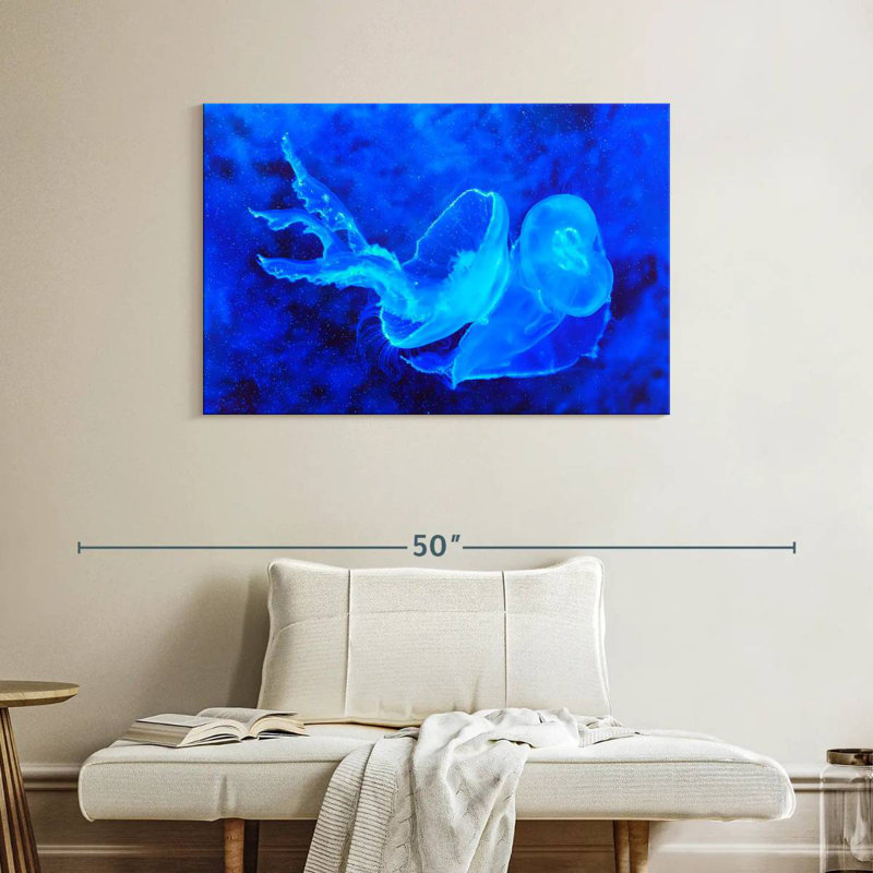 Brampt Bell Shaped Jellyfish, 26" H x 39" W