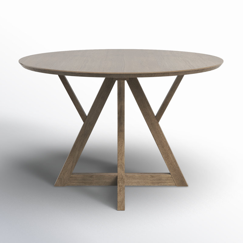 Table de salle à manger Persimmon, H 29,5 po x L 48 po x l 48 po, Brun