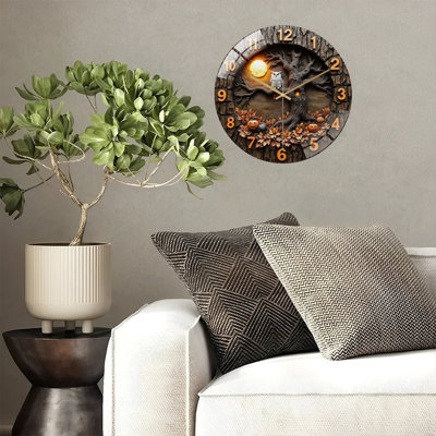 Horloge murale hibou