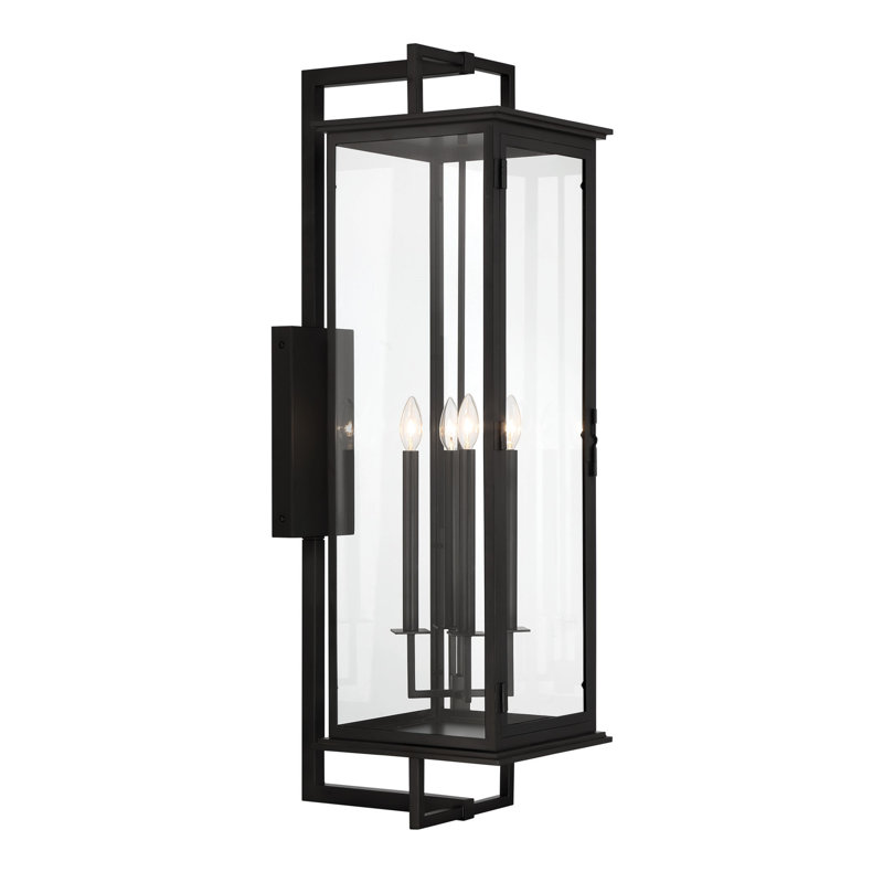 Keefe 4 Light Outdoor Wall Mount - Large, 41.75" H x 12" W x 17" D