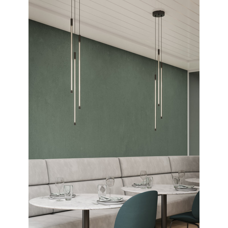 Motif Modern Elegance 26.75" Black LED Cluster Pendant