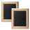 Cadres photo dorés 8 x 10 pouces, cadres photo dorés rétro avec couvercle en verre véritable pour présentation sur table ou fixation murale (paquet de 2)