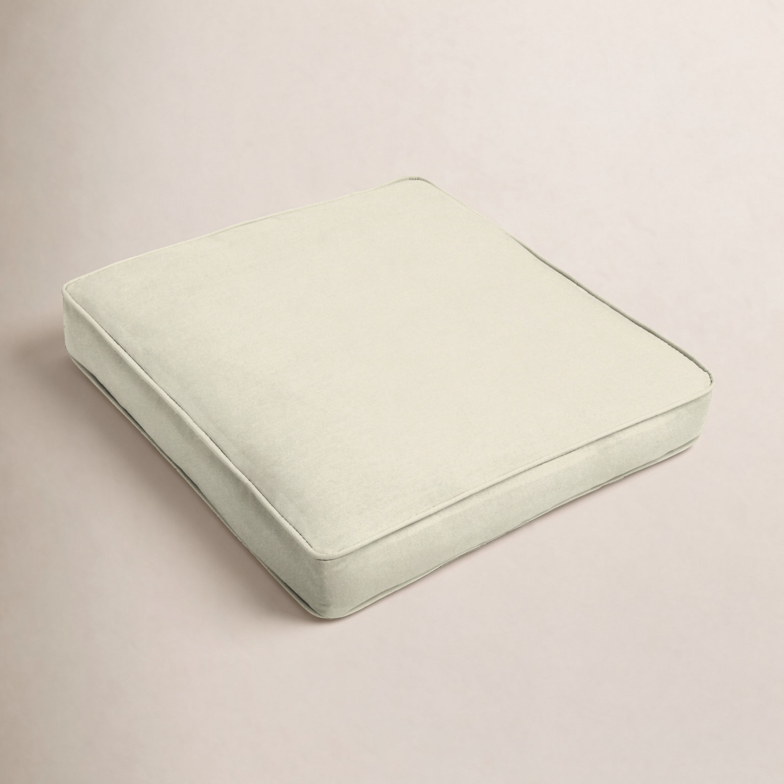 Sunbrella Outdoor Dining Chair Cushion, Canvas Natural Sunbrella Canvas