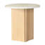 Table de bout Nozomu avec plateau en marbre