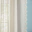 DRAPER JAMES Bonnet Eyelet Lace Sheer Rod Pocket Curtain Panel Pair-1054326193