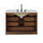 Bexley 36" Wall Mounted Single Bathroom Vanity with Quartz Top
