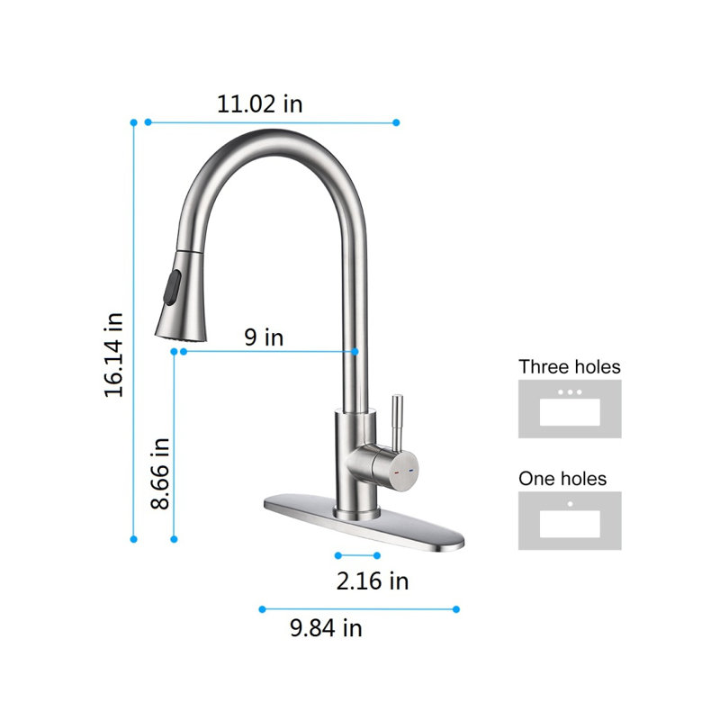 Kitchen Faucet With Pull Out Spraye
