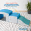 	ECR4Kids SoftZone Junior Tunnel Mix n 'Match et Bump, ensemble de jeu débutant, 2 pièces-101463058