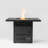 34" Propane Gas Fire Pit Table, 50000 BTU Rectangular Steel Fire Pit For Outside Patio Deck Garden Courtyard- Black