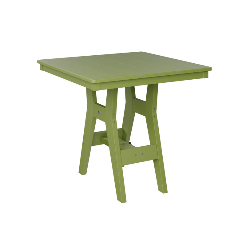 Table de bar carrée 33 po Berlin Gardens Harbor, Vert kiwi