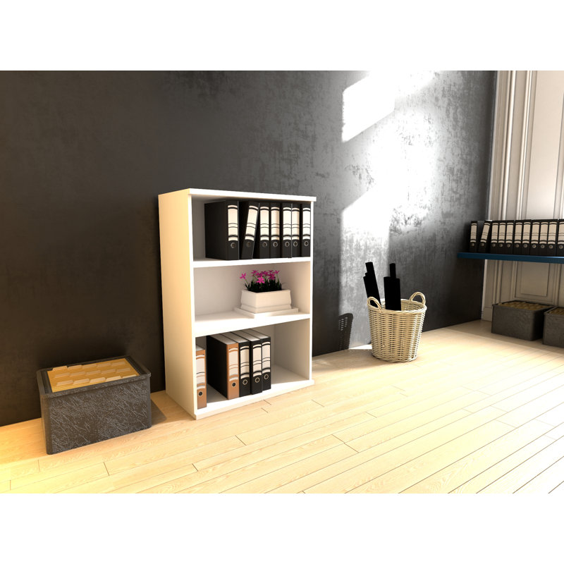 Favela 117cm H x 80cm W Library Bookcase, White